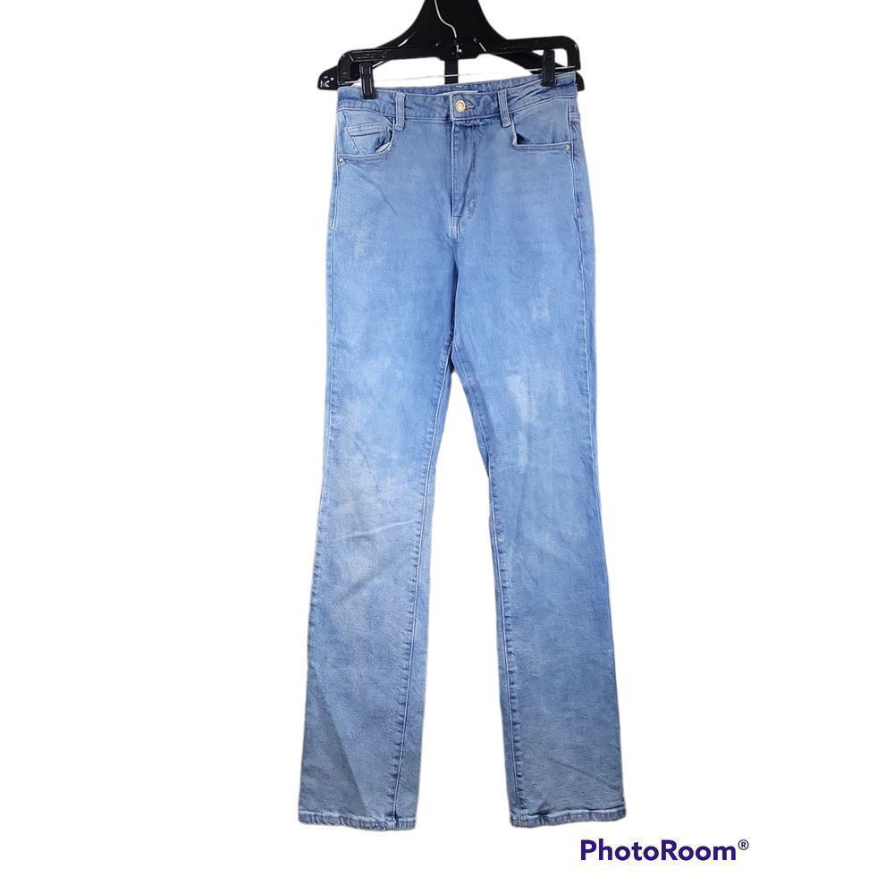 ZARA Super High Waisted Straight-Leg Jeans Women's Size 4